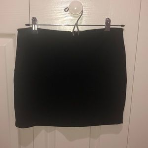 Black mini skirt